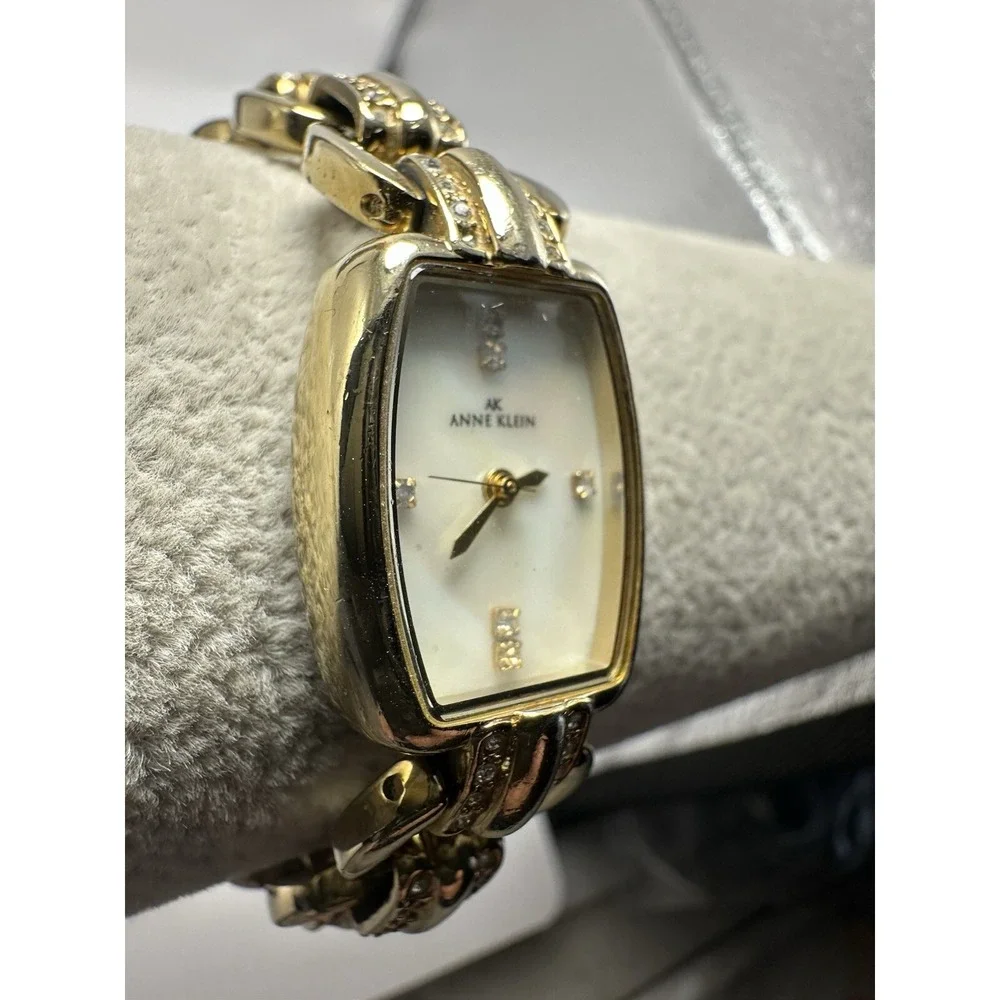 Anne Klein 10/8812 Ladies MOP Watch New Battery 18MM 7.75